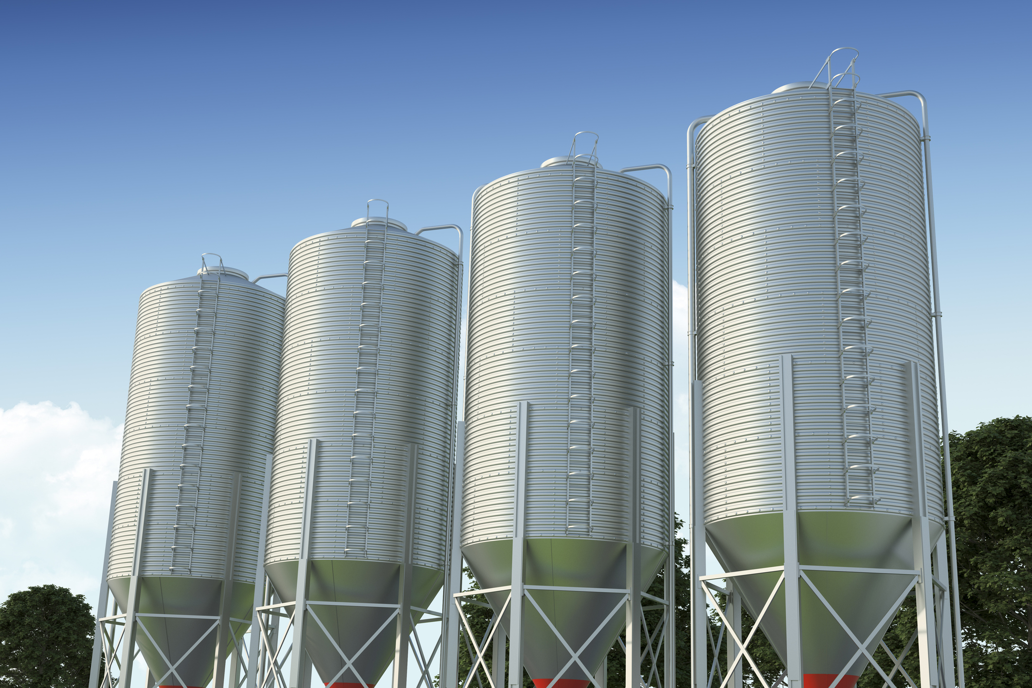 4 silos